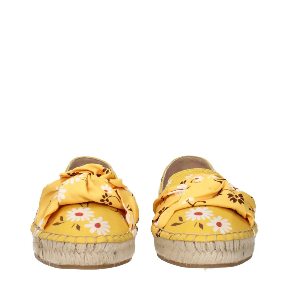 Miu Miu Espadrilles aus gelbem Stoff