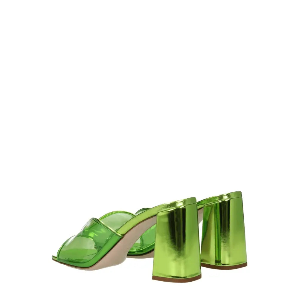 Miu Miu Grüne Plexiglas-Plateau-Sandalen - EU36/US6