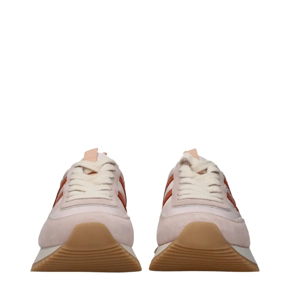 Moncler Rosa Stoff Chunky Sneakers