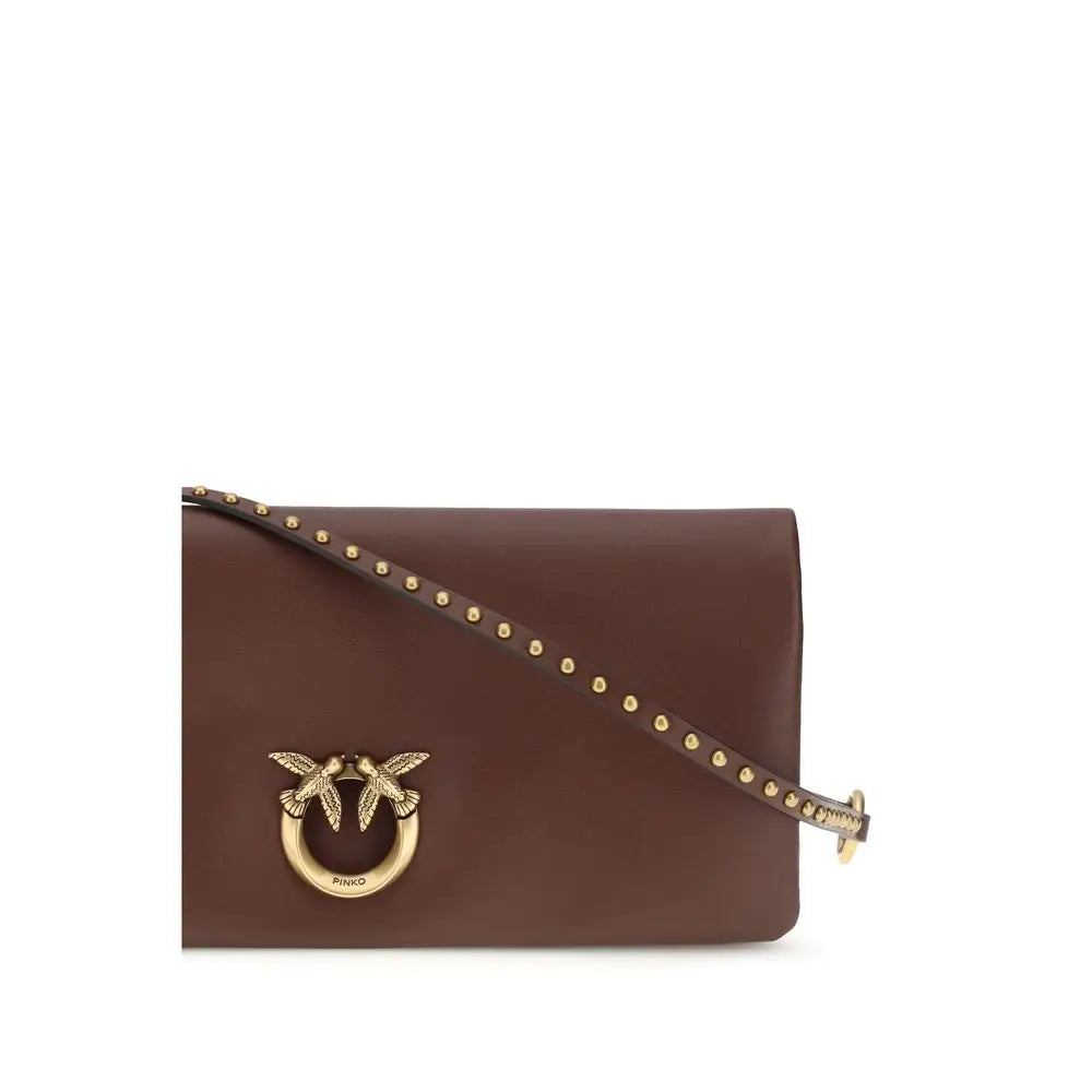PINKO Bordeaux Kalbsleder Bos Taurus Clutch Bag