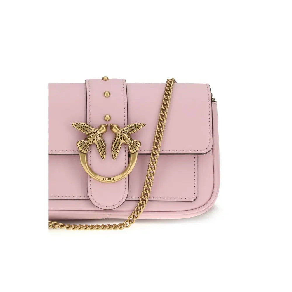 PINKO Multicolor Calf Leather Bos Taurus Schultertasche