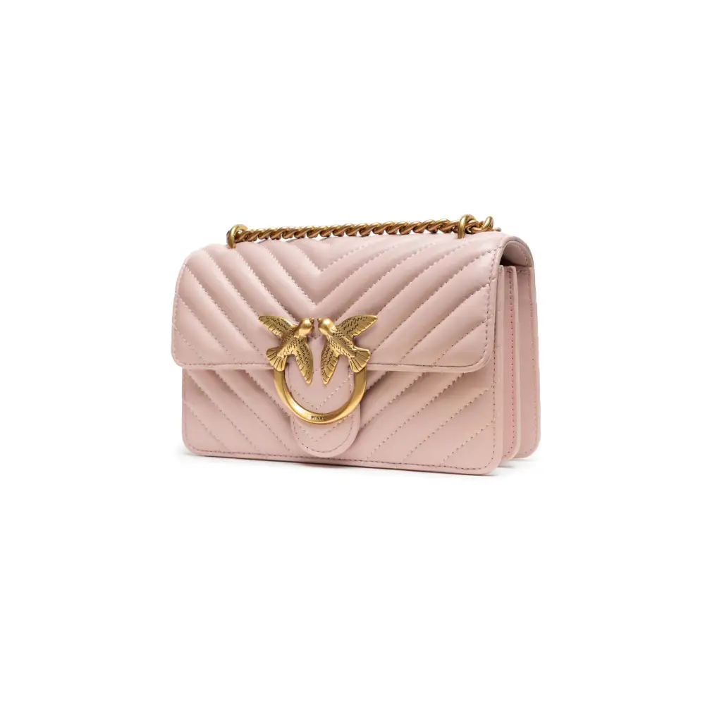 PINKO Powder Pink Love One Mini Umhängetasche
