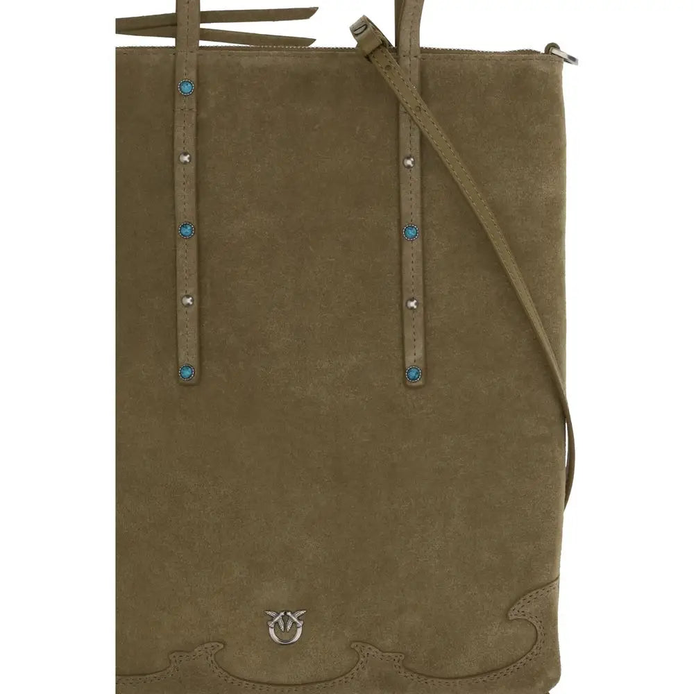 PINKO Schultertasche aus zweifarbigem Kalbsleder Bos Taurus