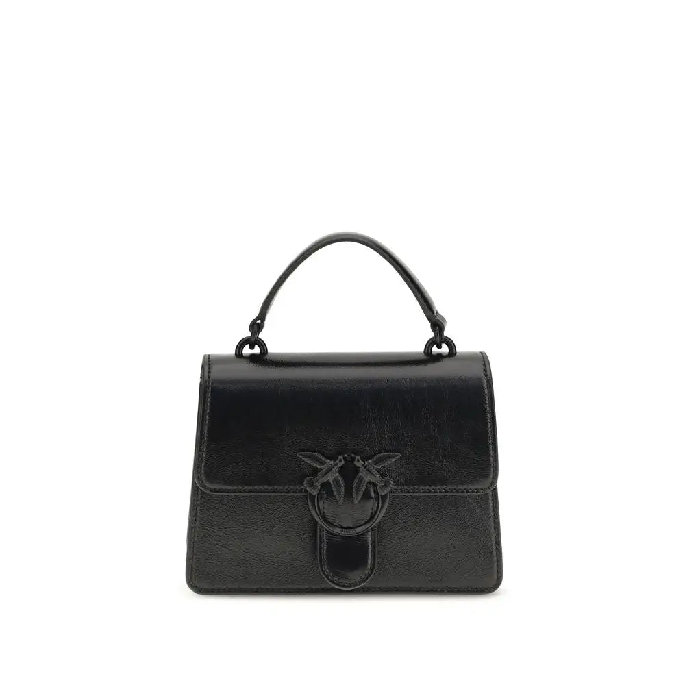 PINKO Schwarze Ziegenleder-Handtasche