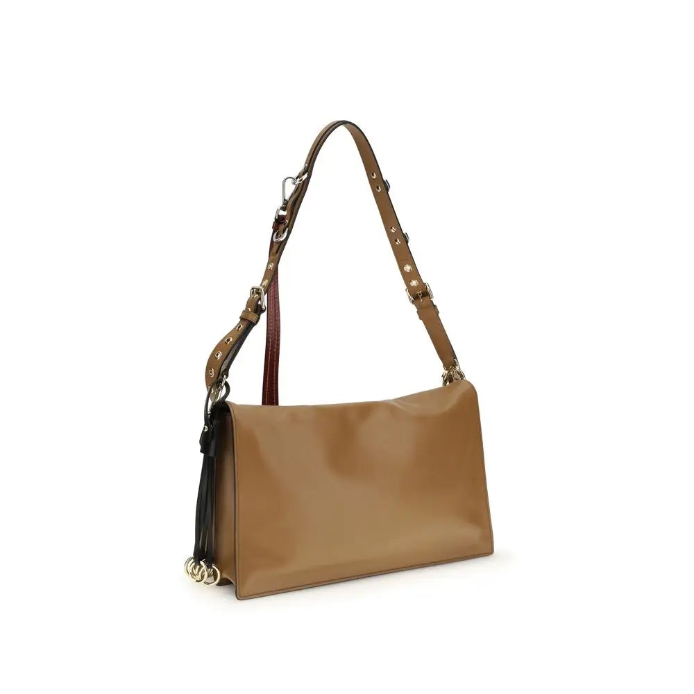Prada Beige Calf Leather Bos Taurus Schultertasche