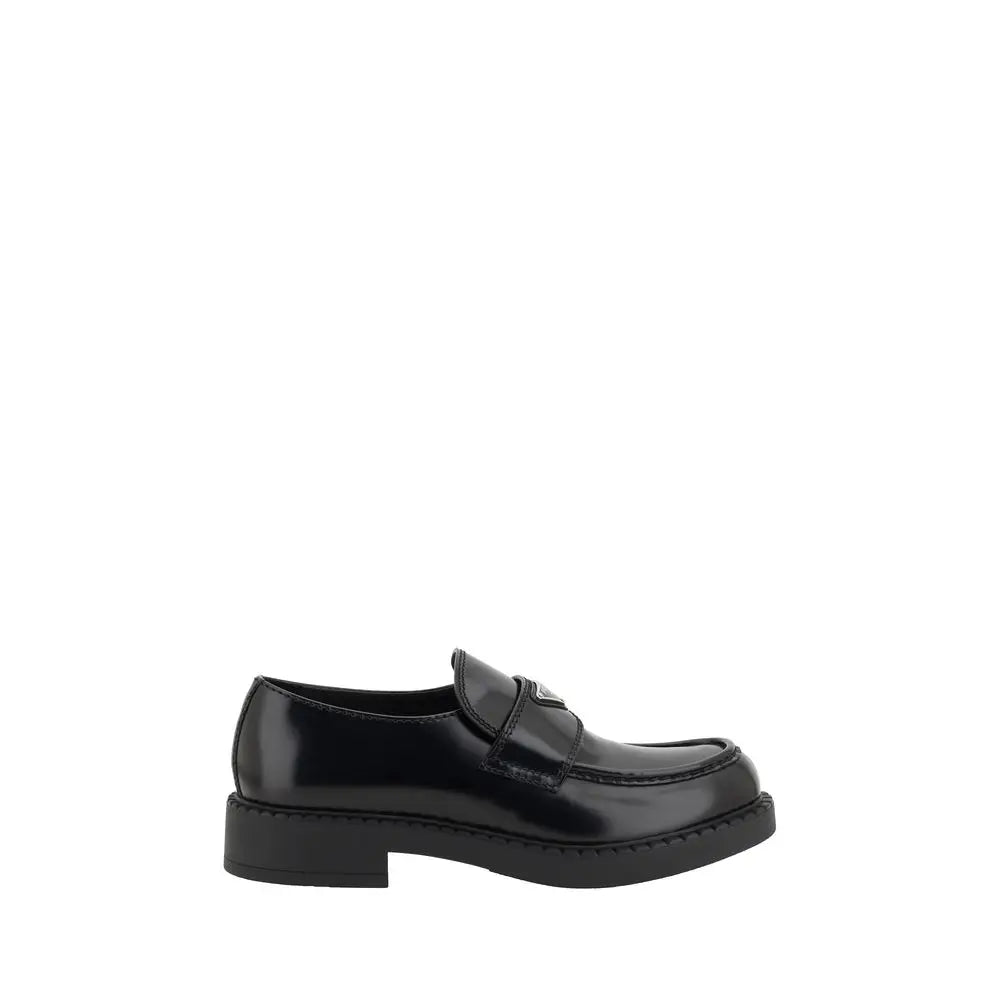 Prada Elegante schwarze Plateau-Loafer aus Gummi - EU43/US10