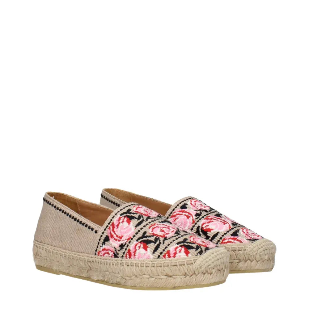 Prada Espadrilles aus beigem Stoff