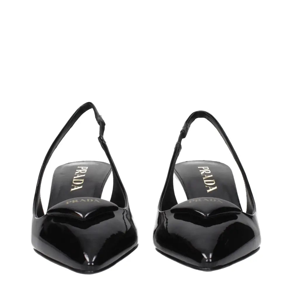 Prada Schwarze Leder-Pumps mit mittlerem Absatz - EU35.5/US5.5