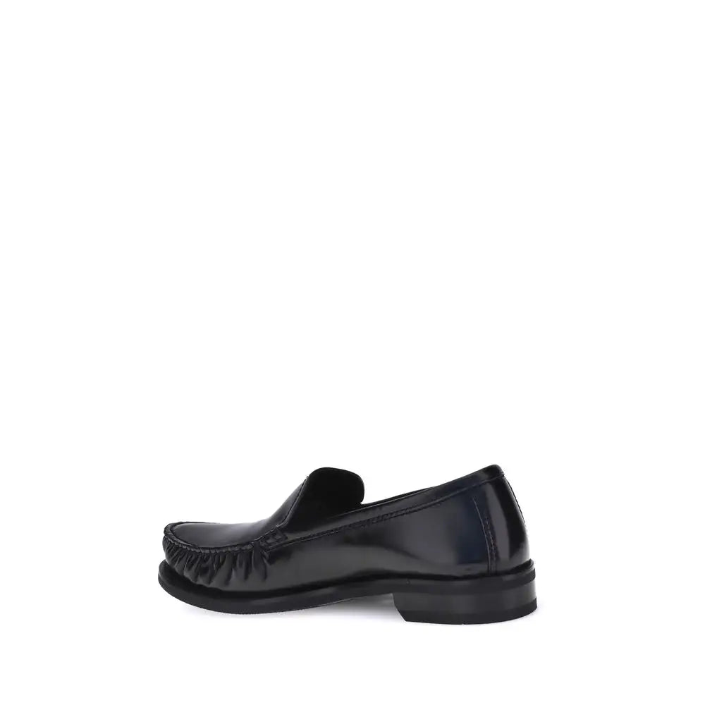 Prada Schwarze Loafer aus Kalbsleder Bos Taurus zum Hineinschlüpfen - EU 38.5 | US 5.5