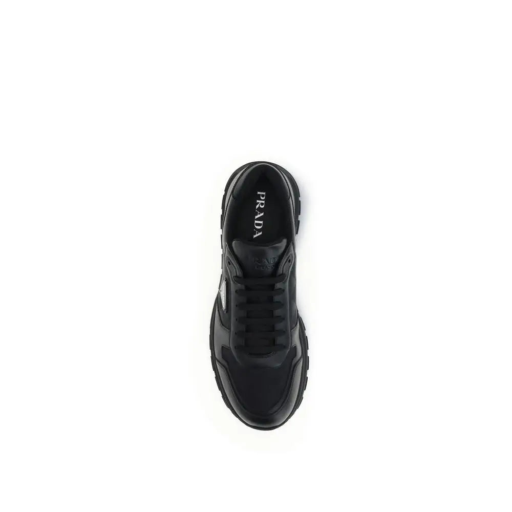 Prada Schwarze Sneaker aus recyceltem Polyamid - EU45/US12