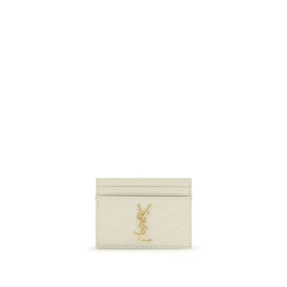 Saint Laurent Beige Calf Leather Bos Taurus Wallet