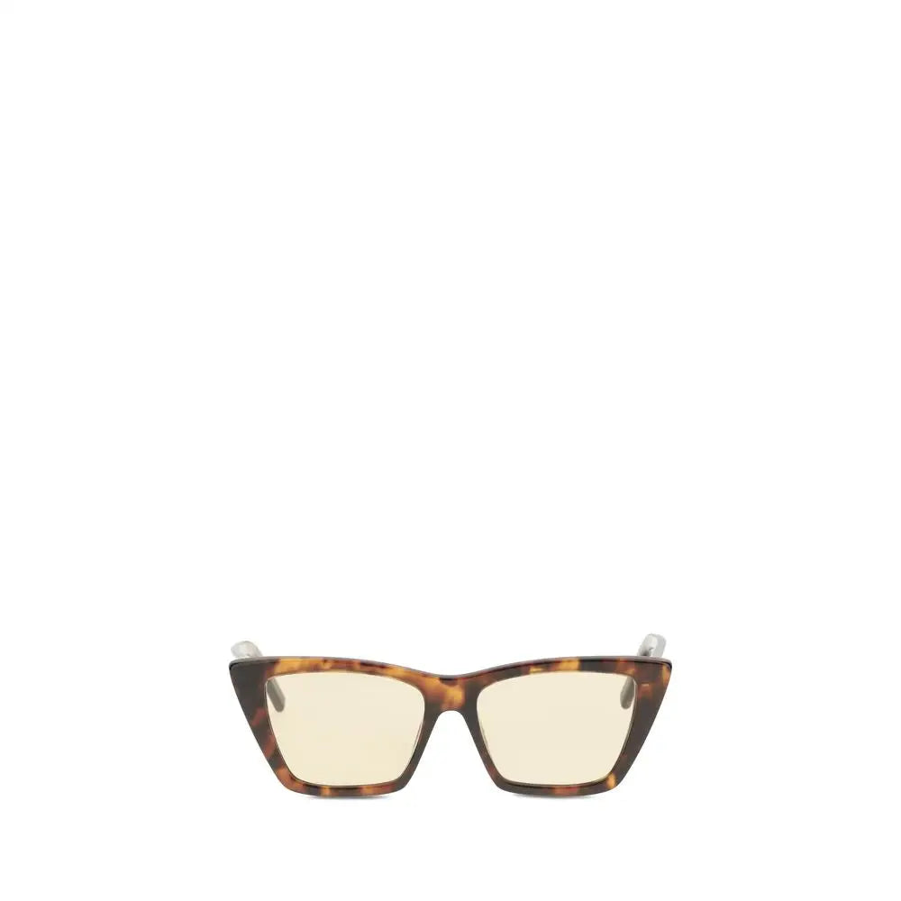 Saint Laurent Beigefarbene Sonnenbrille aus Acetat