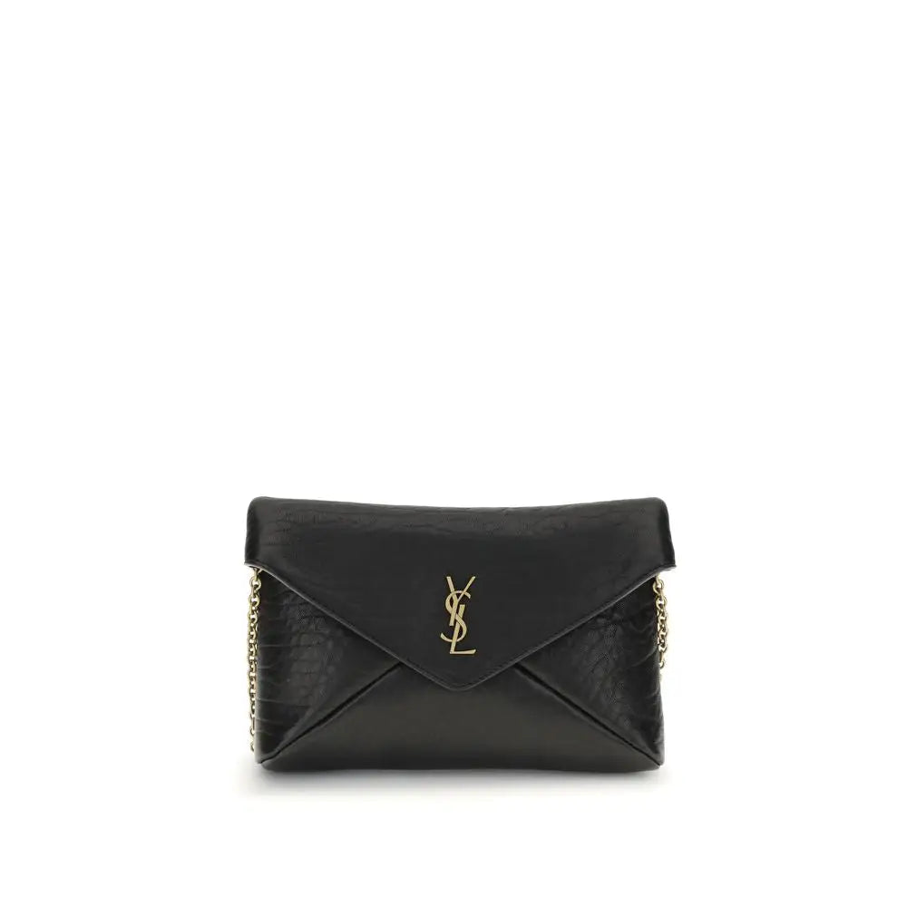 Saint Laurent Clutch-Tasche mit Cassandre-Kette