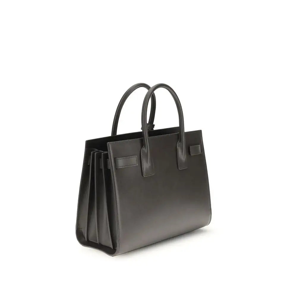 Saint Laurent Graue Kalbshaut Bos Taurus Schultertasche