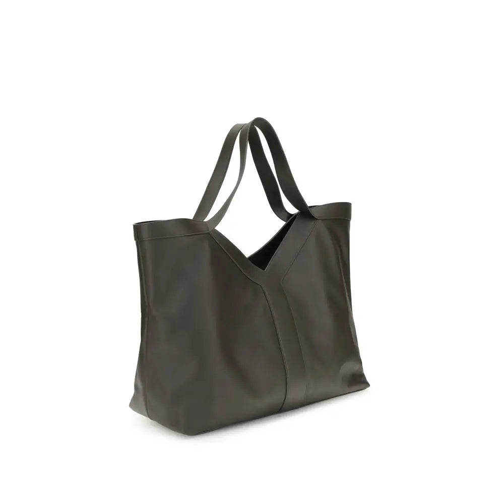 Saint Laurent Grüne Kalbshaut Bos Taurus Schultertasche