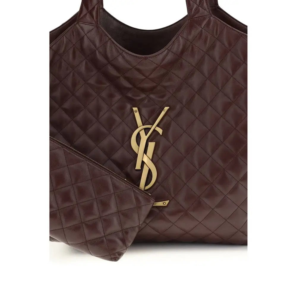 Saint Laurent Schultertasche aus bordeauxrotem Lammleder Ovis Aries Aries