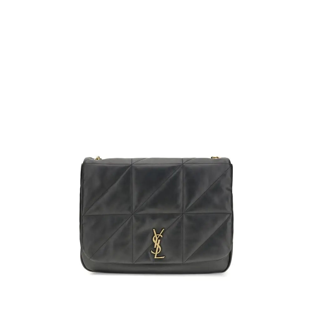 Saint Laurent Schultertasche aus schwarzem Lammleder Ovis Aries
