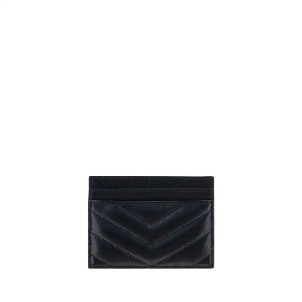 Saint Laurent Schwarzes Lamm Ovis Aries Aries Portemonnaie