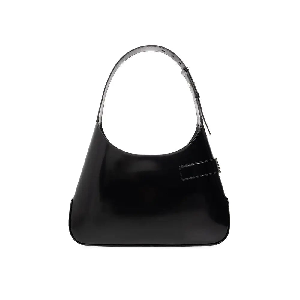 Salvatore Ferragamo Schwarze Kalbsleder-Schultertasche