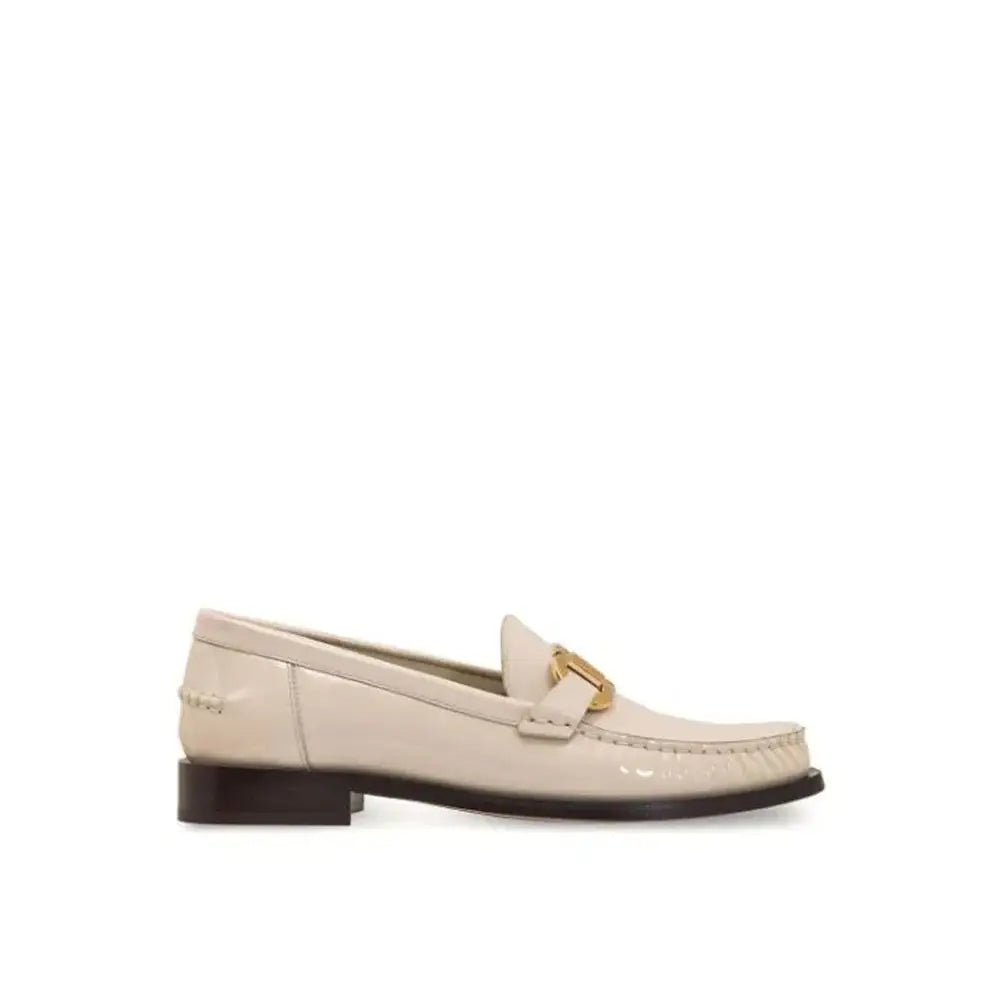 Salvatore Ferragamo Weiße Loafer aus Kalbsleder zum Hineinschlüpfen - EU36/US6