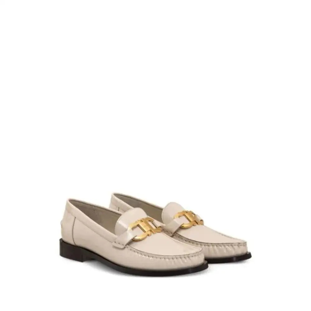 Salvatore Ferragamo Weiße Loafer aus Kalbsleder zum Hineinschlüpfen - EU36/US6