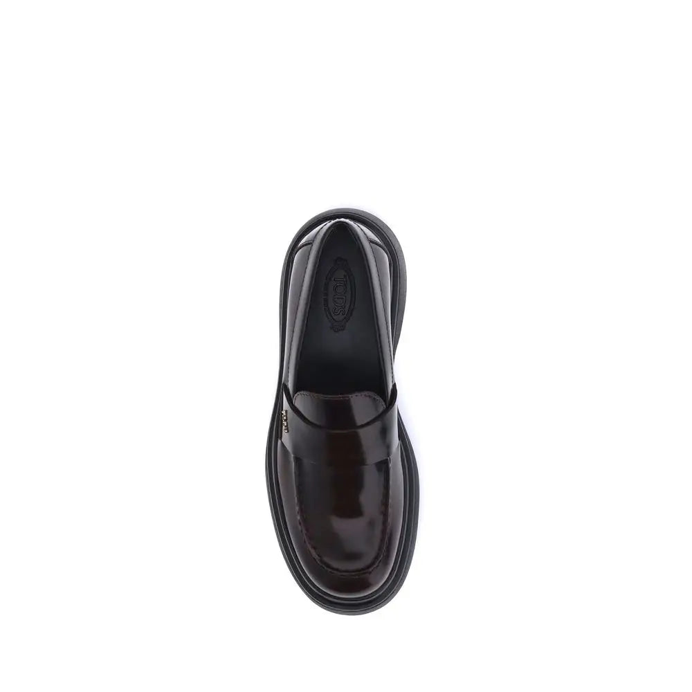 Tod’s Braune Gummisohle Slipper