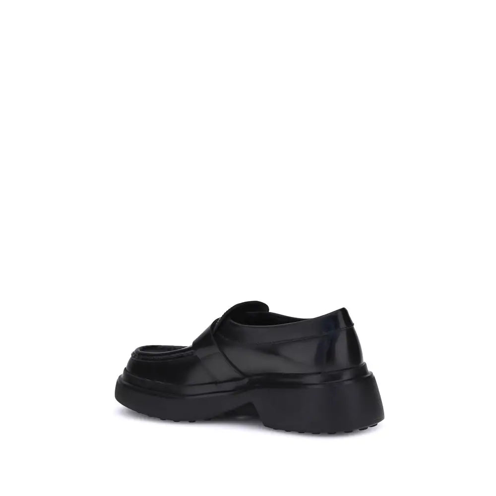 Tod’s Schwarze Plateau-Loafer aus Gummi