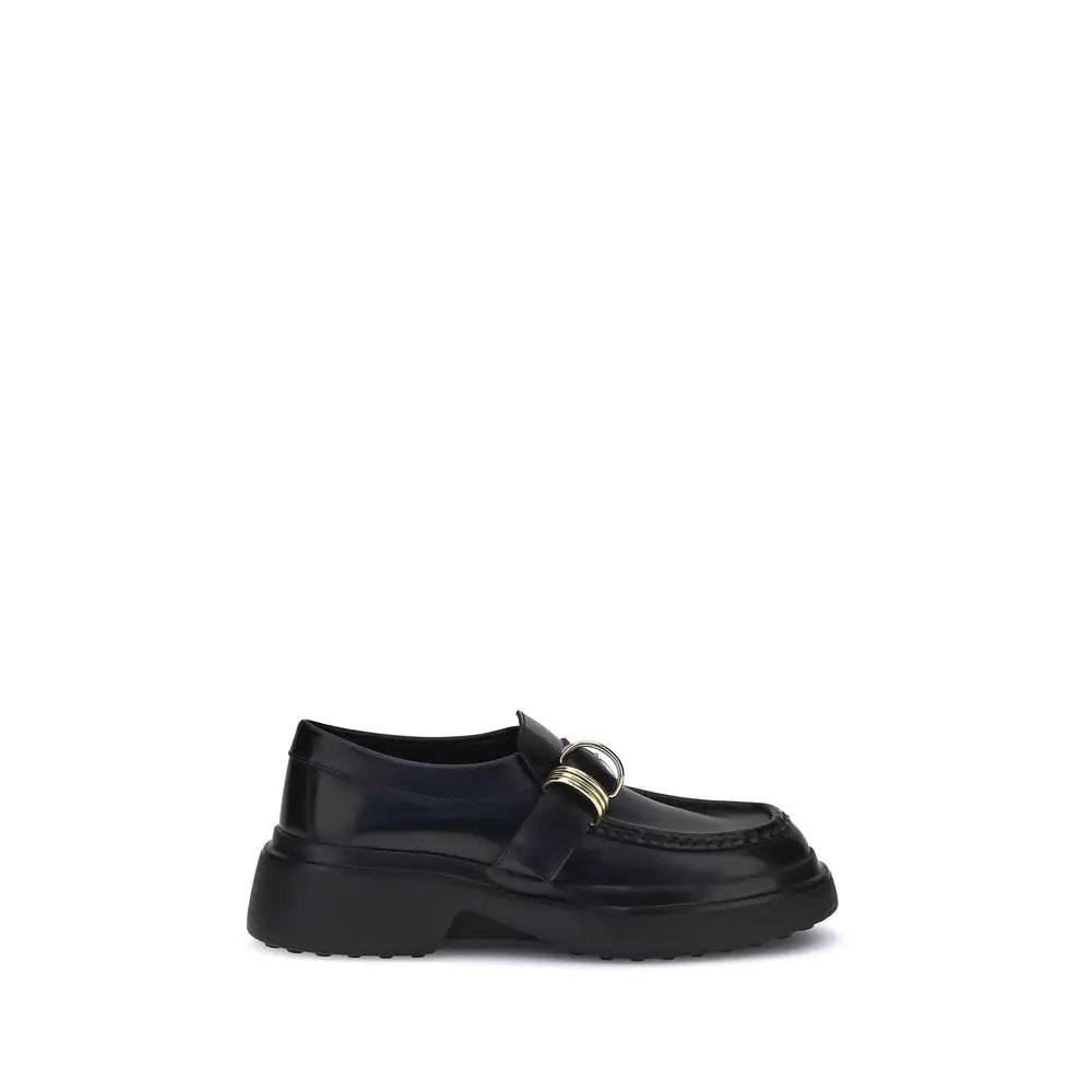Tod’s Schwarze Plateau-Loafer aus Gummi