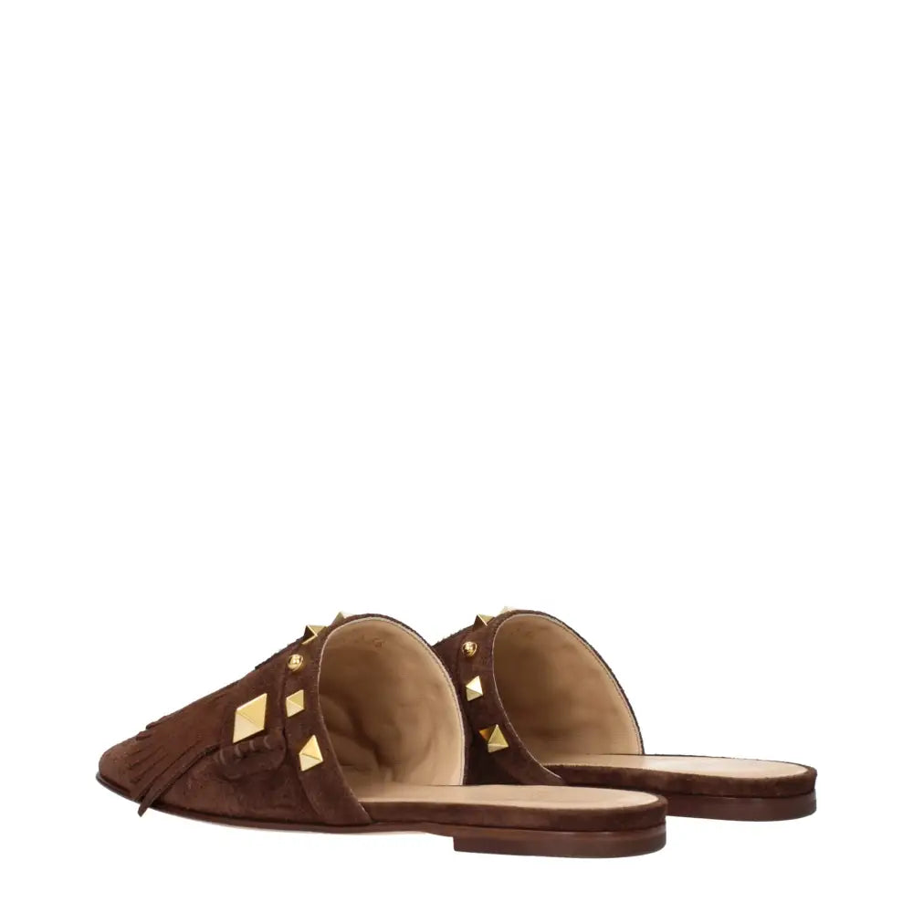 Valentino Garavani Braune Lederslipper - EU36/US6