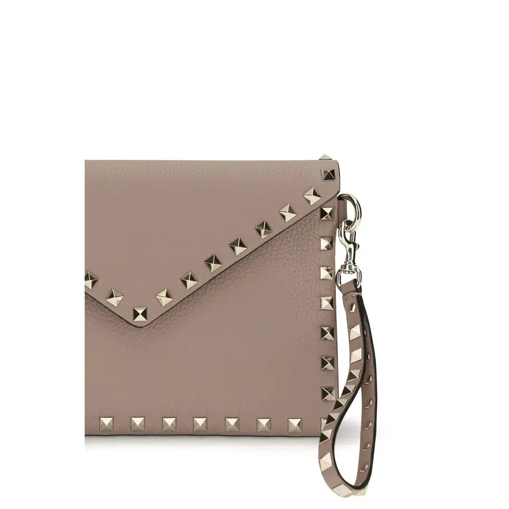Valentino Garavani Pink Calf Leather Bos Taurus Wallet