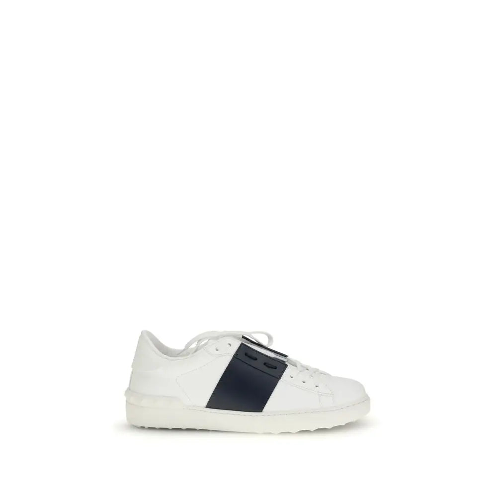 Valentino Garavani Schwarze Kalbsleder Bos Taurus Low-Top-Sneaker