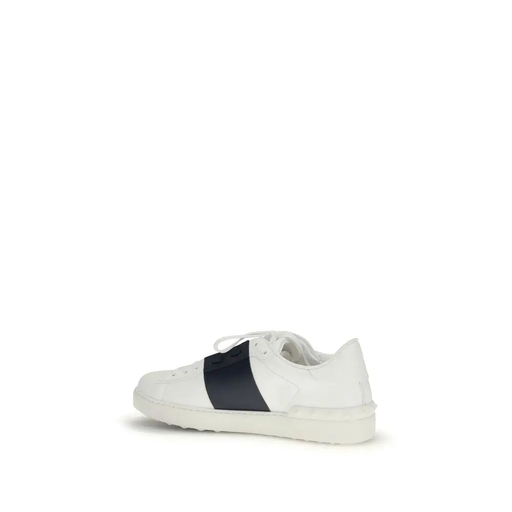 Valentino Garavani Schwarze Kalbsleder Bos Taurus Low-Top-Sneaker