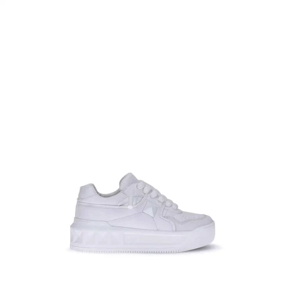 Valentino Garavani Weiße Kalbshaut Bos Taurus Chunky Sneakers - EU37/US7
