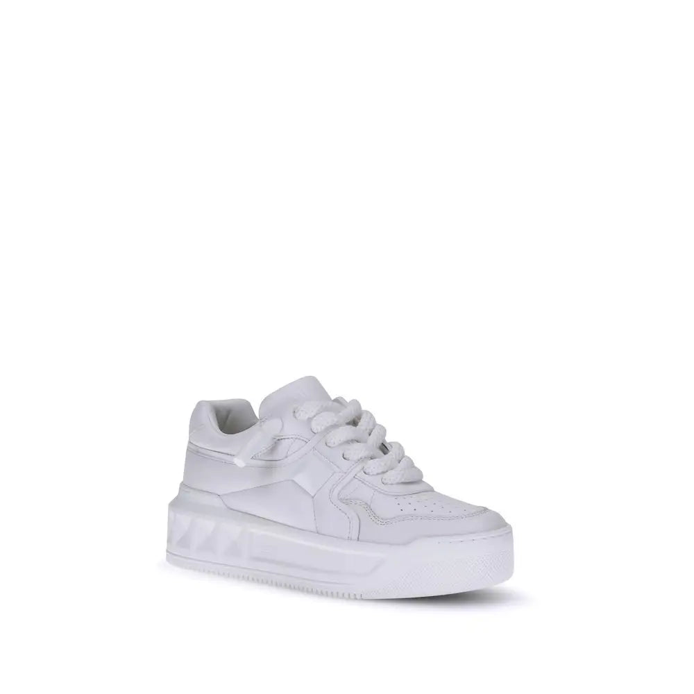Valentino Garavani Weiße Kalbshaut Bos Taurus Chunky Sneakers - EU37/US7