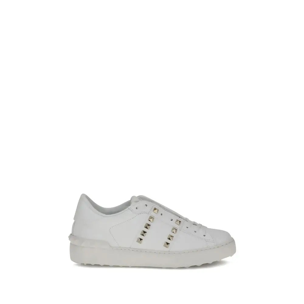 Valentino Garavani Weiße Kalbshaut Bos Taurus Sneakers mit niedrigem Schaft - EU36.5/US6.5