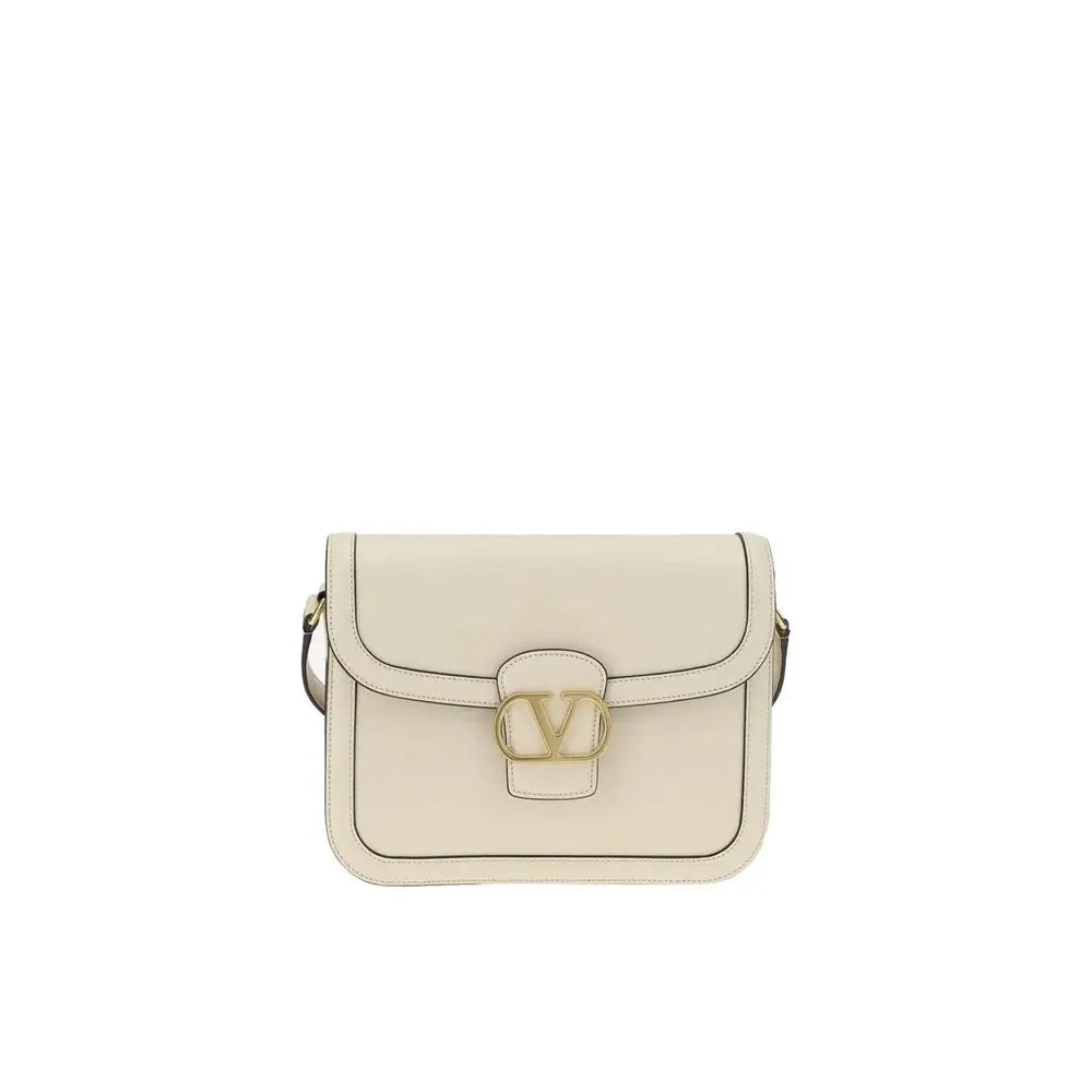 Valentino Garavani Weiße Leder Schultertasche