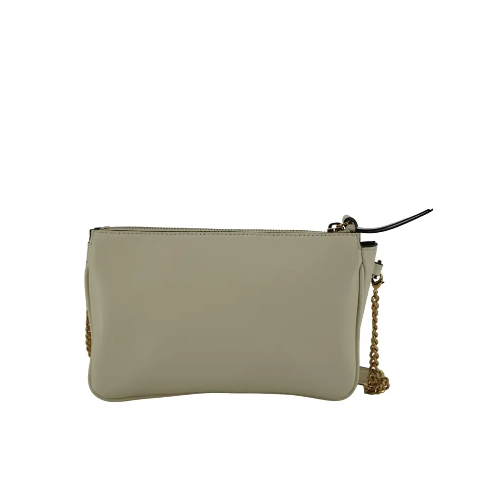 Versace Elegante Crossbody-Tasche aus weißem Lammleder