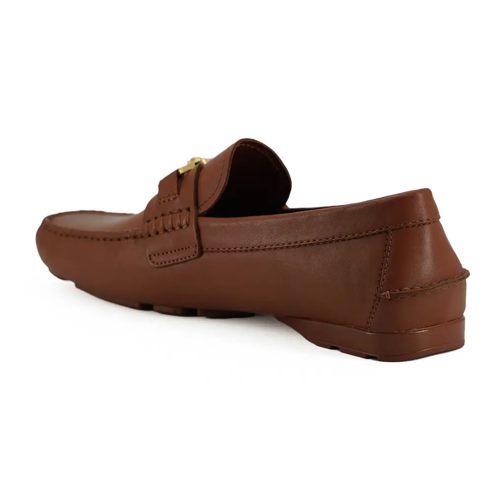 Versace Elegante Loafers aus Leder mit Medusa-Prägung