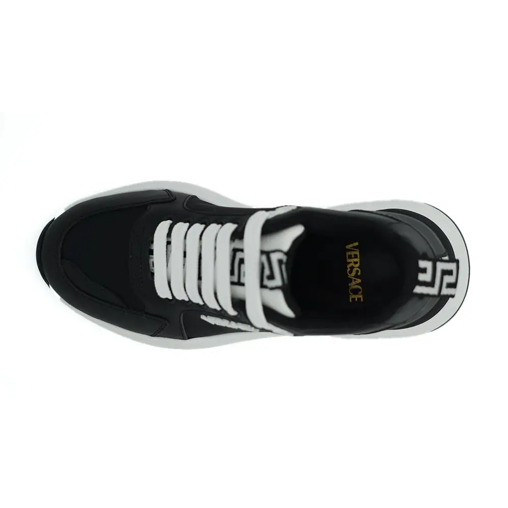 Versace Elegante monochrome Leder-Sneakers - EU36/US6