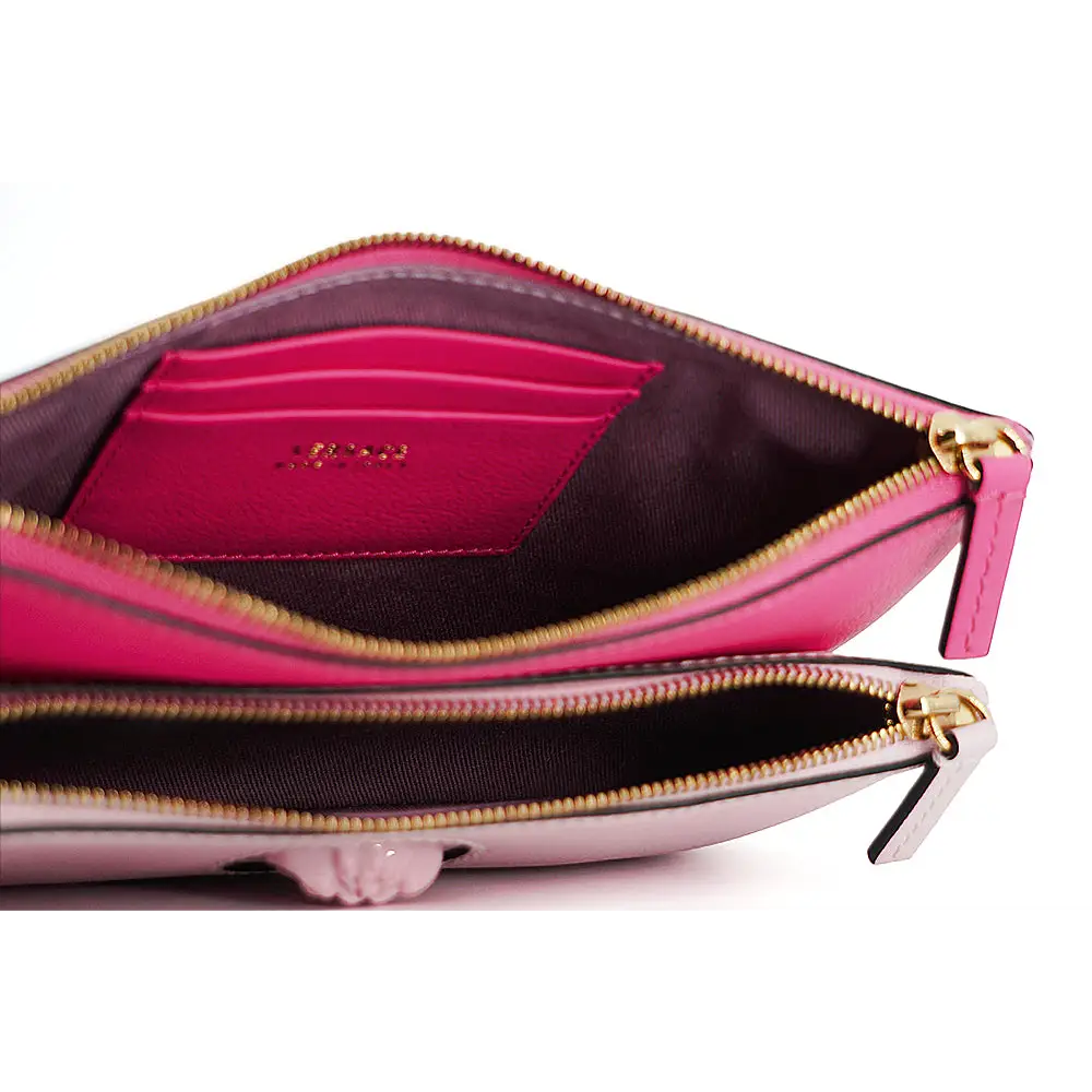 Versace Elegante rosa Lederbeutel-Clutch
