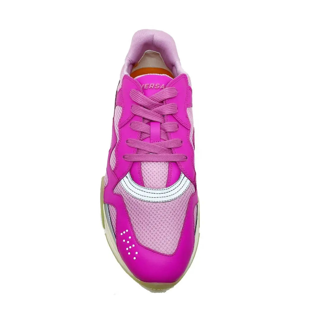 Versace Multicolor Leather Chunky Sneakers - EU44/US11