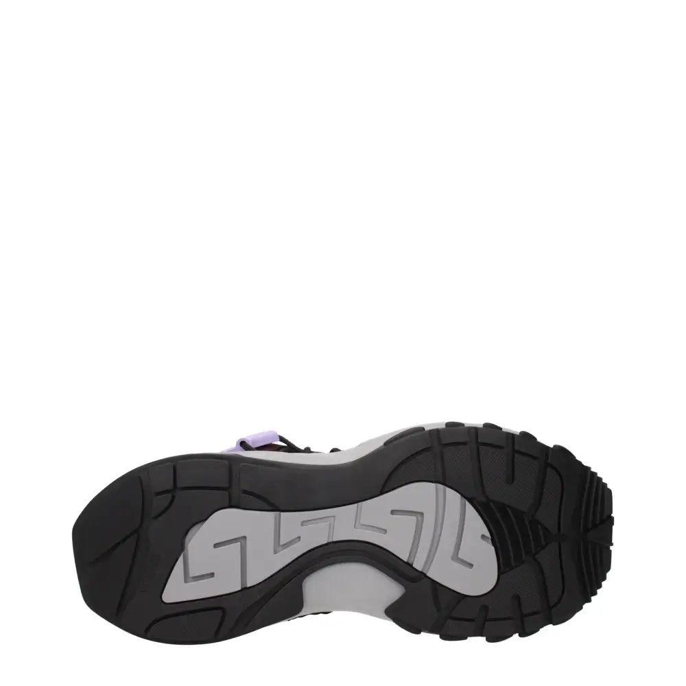 Versace Multicolor Leder Sportliche Turnschuhe