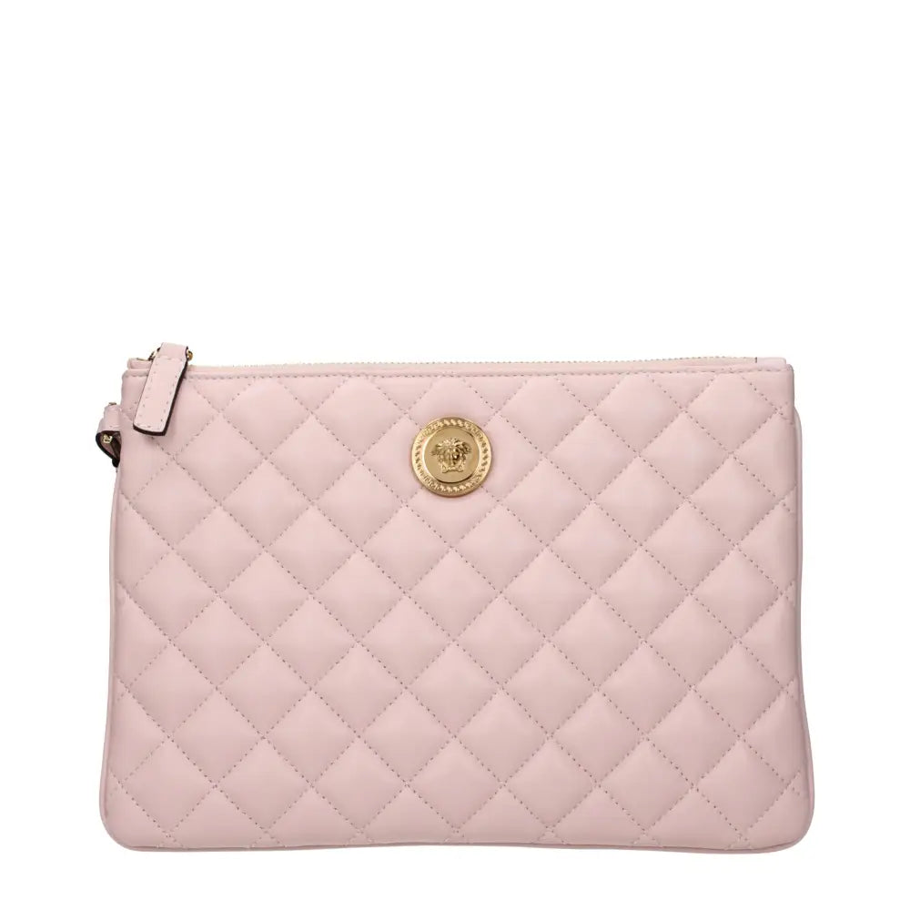 Versace Pinke Leder-Clutch