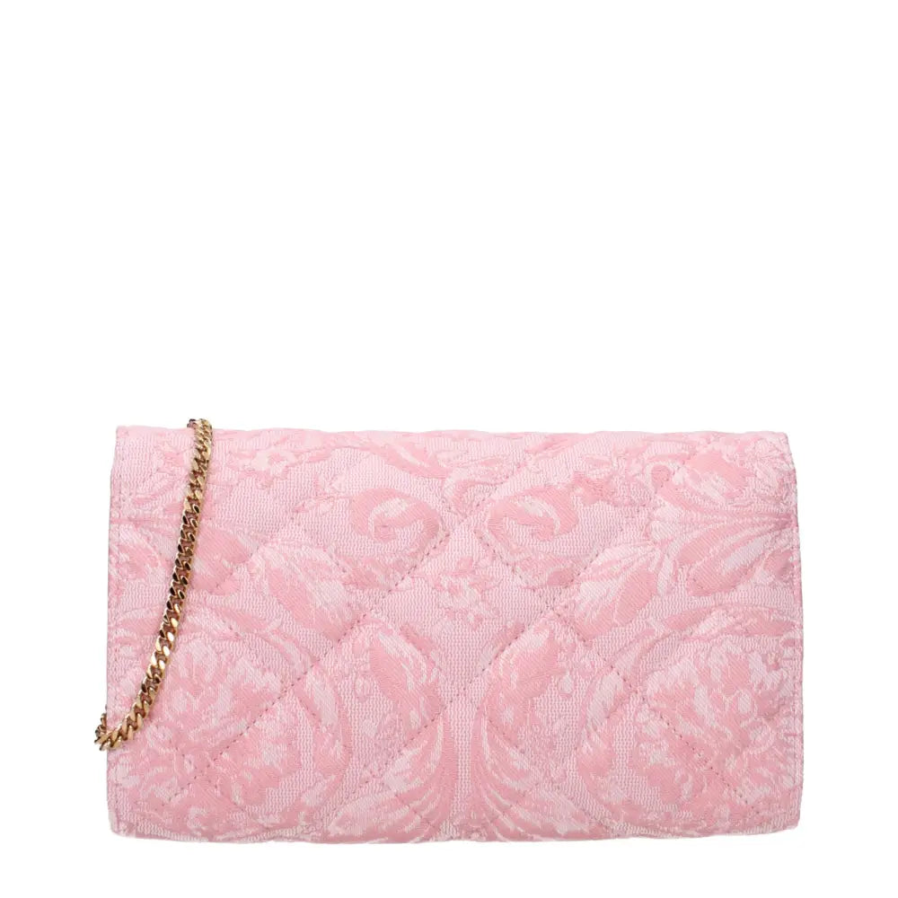 Versace Pinke Stoff-Clutch