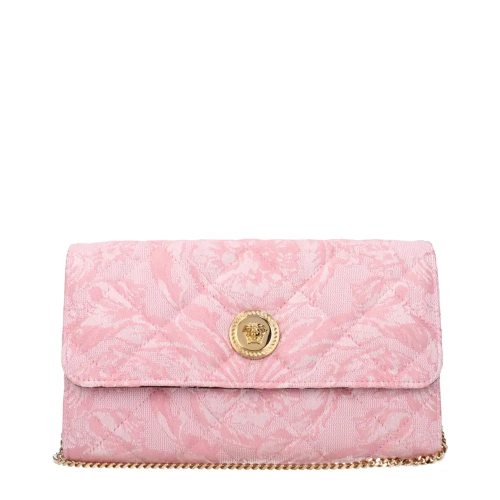 Versace Pinke Stoff-Clutch