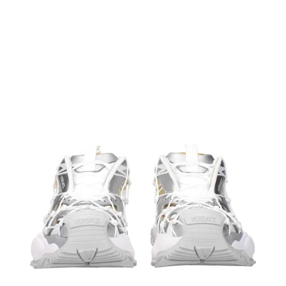 Versace Weiße Chunky Sneaker aus Stoff - EU38/US8