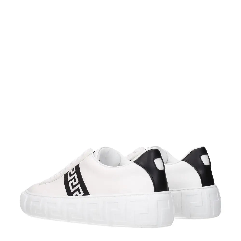 Versace Weiße Leder-Sneakers