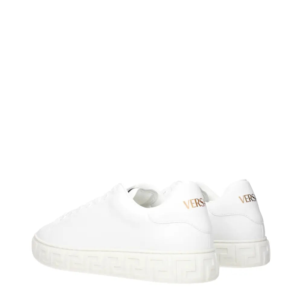 Versace Weiße Sneaker aus Leder - EU39/US6