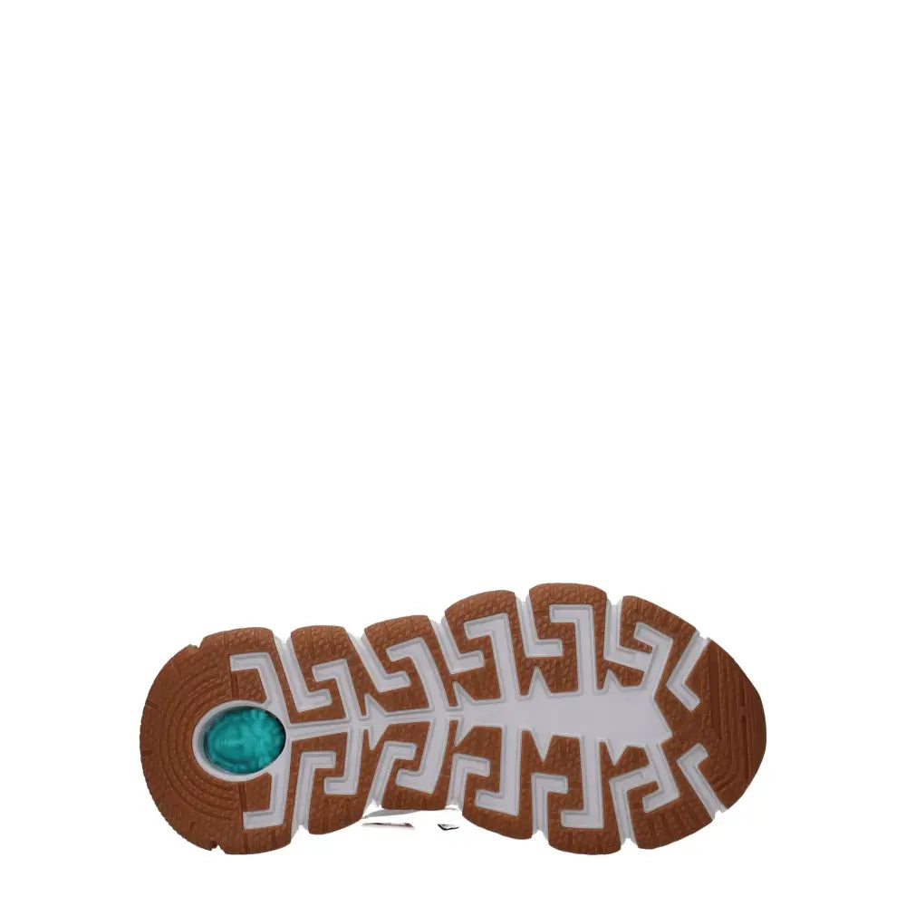 Versace Weißes Leder Sportliche Turnschuhe