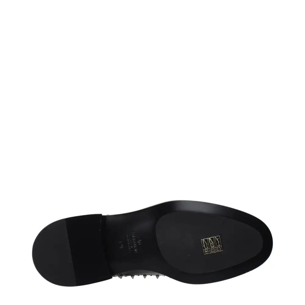 Valentino Garavani Schwarze Leder Oxfords und Derbies - EU38/US8